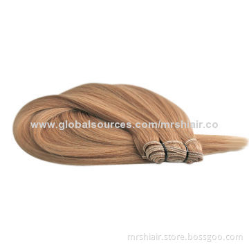 24-inch Color 27# Malaysian Remy Hair Weaves